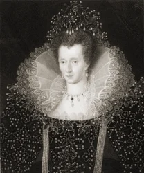 Königin Elisabeth I (1533-1603) aus 